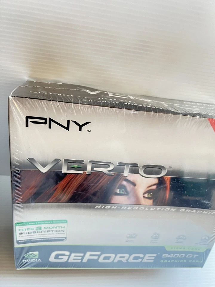 PNY Nvidia GeForce 9400 GT, 512MB DDR2, PCI Graphics Card NEW SEALED - Image 2 of 4