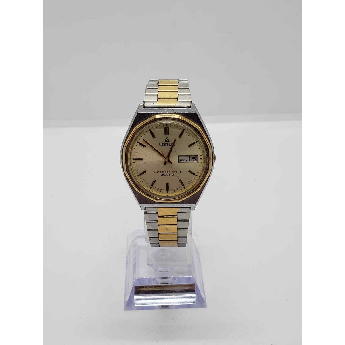 Lorus Men's watch. Gold face. Calendar on face. Y143-8060 A1 | eBay