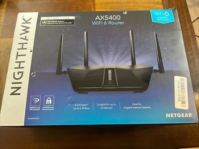 Netgear Nighthawk AX6 RAX54S AX5400 WiFi 6 Router 6-Stream Wireless Router