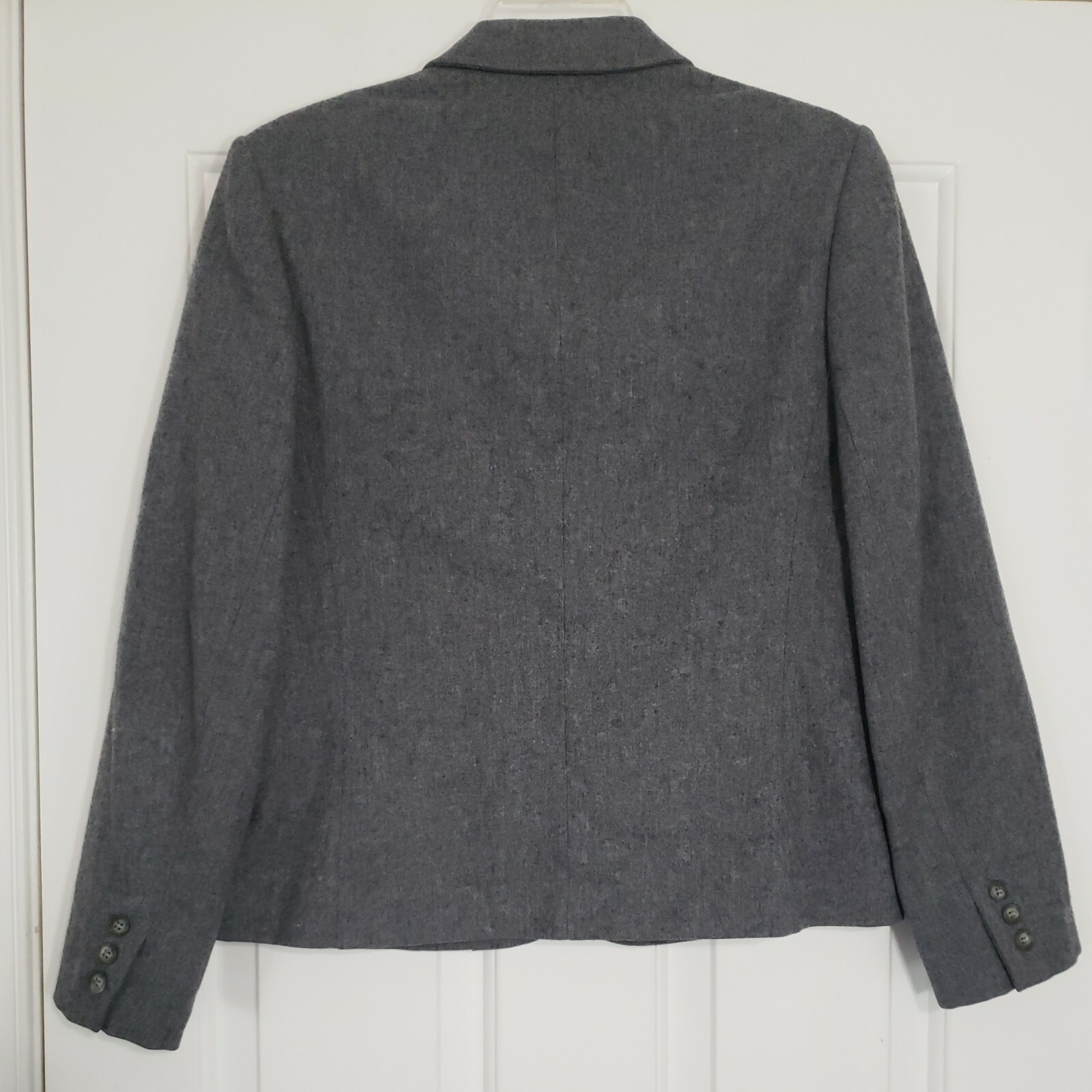 Pendleton Gray 100% Wool Blazer One Button Career… - image 2