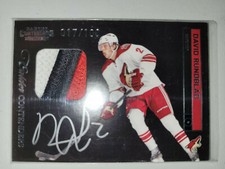 David Rundblad 2011-12 Panini Calder Contenders 017/100 auto/3 color patch RC