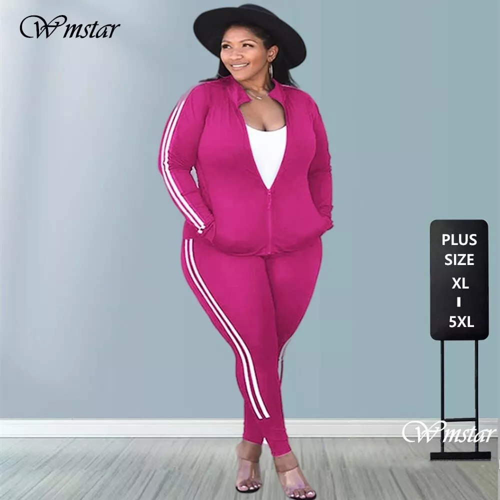 Plus Size Sets Women's Clothes Tracksuit 2 Piece Outfits