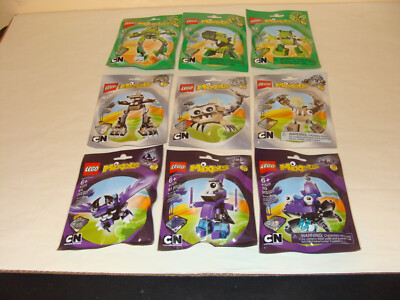 LEGO MIXELS SERIES 3 GLURT TORTS SCORPI HOOGI MESMO WIZWUZ COMPLETE SET OF 9 NEW