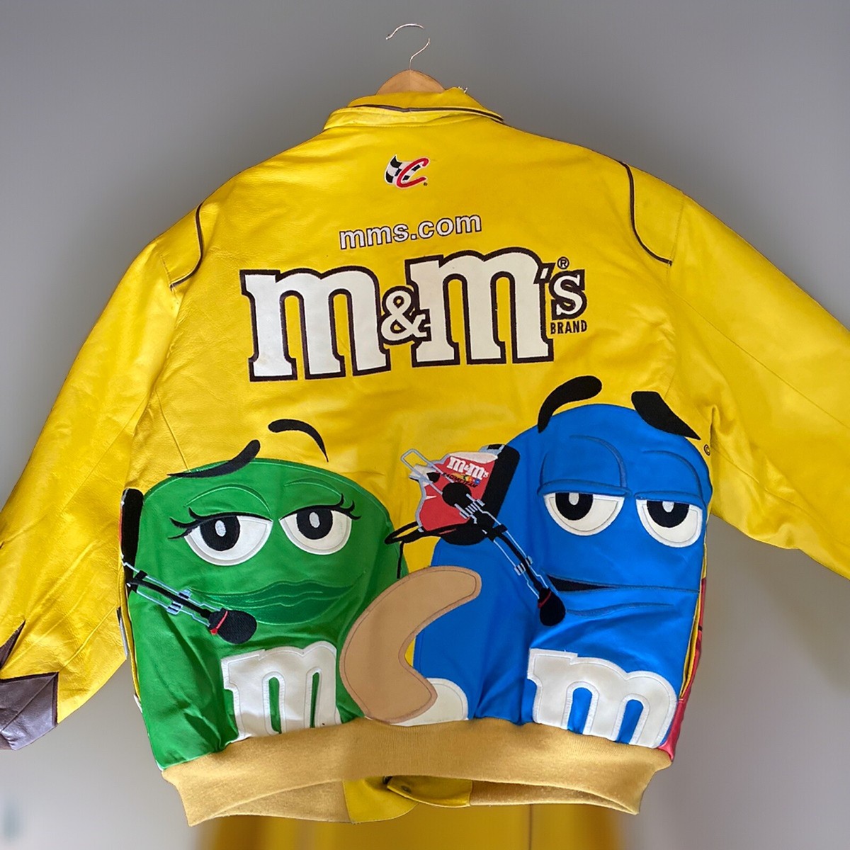 Vintage JEFF HAMILTON Jacket Nascar RACING Leather Racing