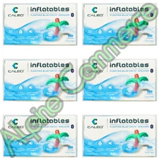 *6-Packs* Caleo Floating Bluetooth Speaker Palm Tree Inflatable Waterproof