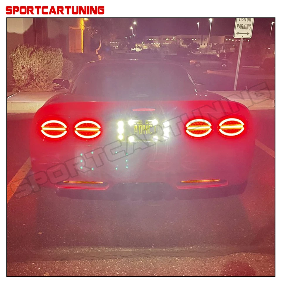 5x Red Rear LED Tail Lights 3rd Third Brake Lamp For 1997-2004 Chevy Corvette C5 Foto 2 de 4