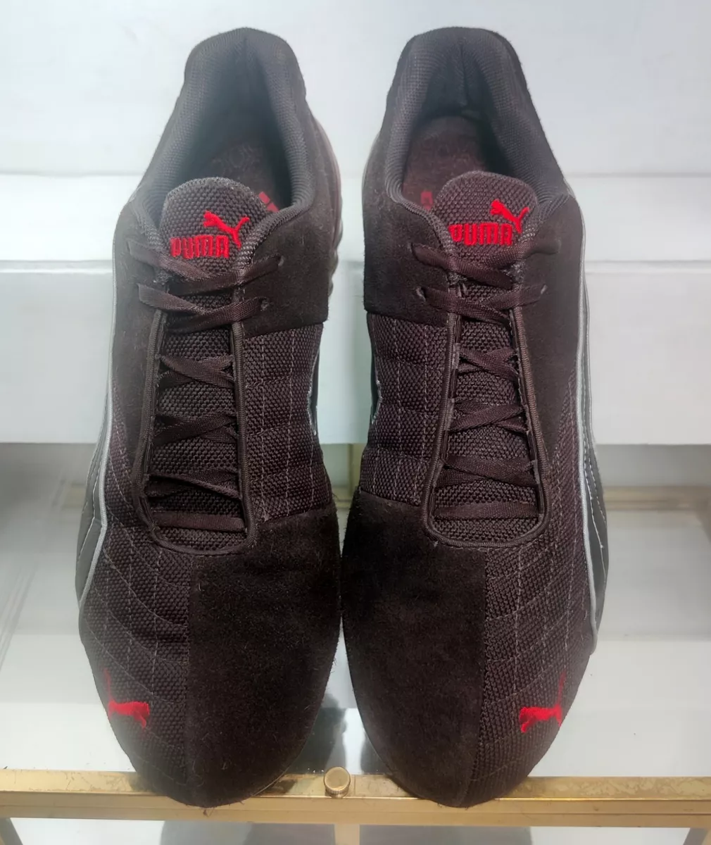 PUMA Vintage Super Liga Brown Suede Flat Lace Up Driving Lightweight Shoes Sz.11