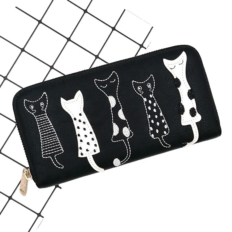 Wristlet Cat Wallets for Women