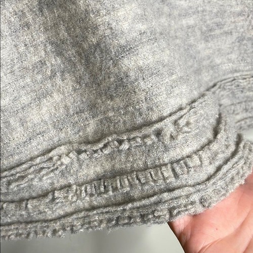 Anthropologie Sleeping on Snow Meribel Gray Cowl Neck Wool Blend Sweater Size M - Picture 4 of 15