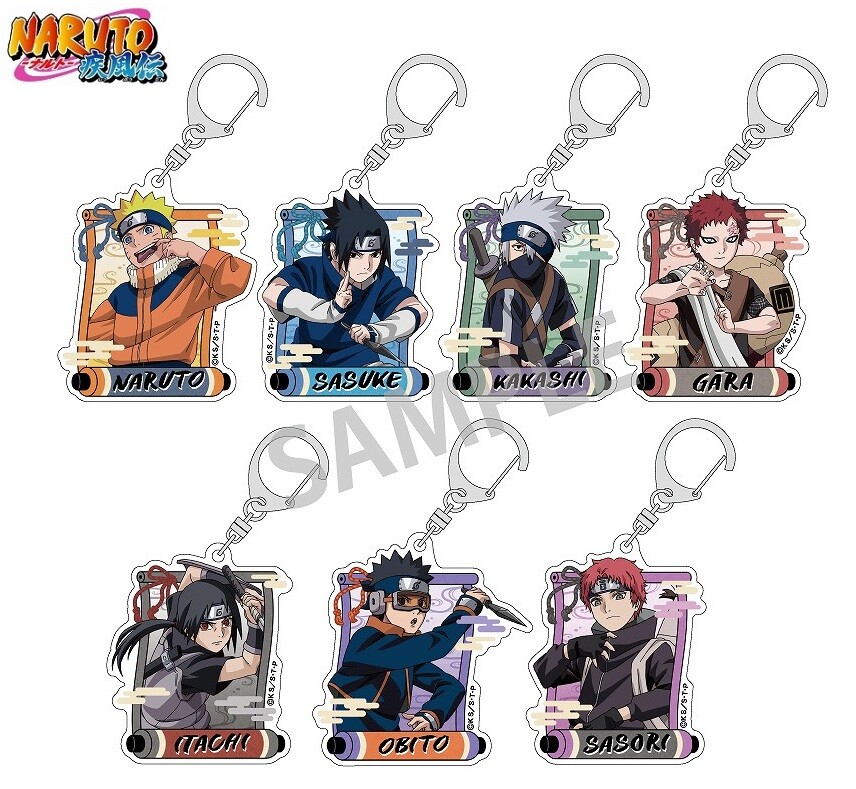 NARUTO Trading Acrylic Keychain Adolescence Naruto Sasuke Kakashi