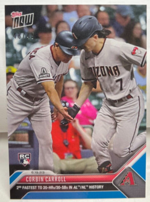 Corbin Carroll 6/19/2023 Topps Jetzt MLB 20/20 RC #466 Diamondbacks Blau #' D