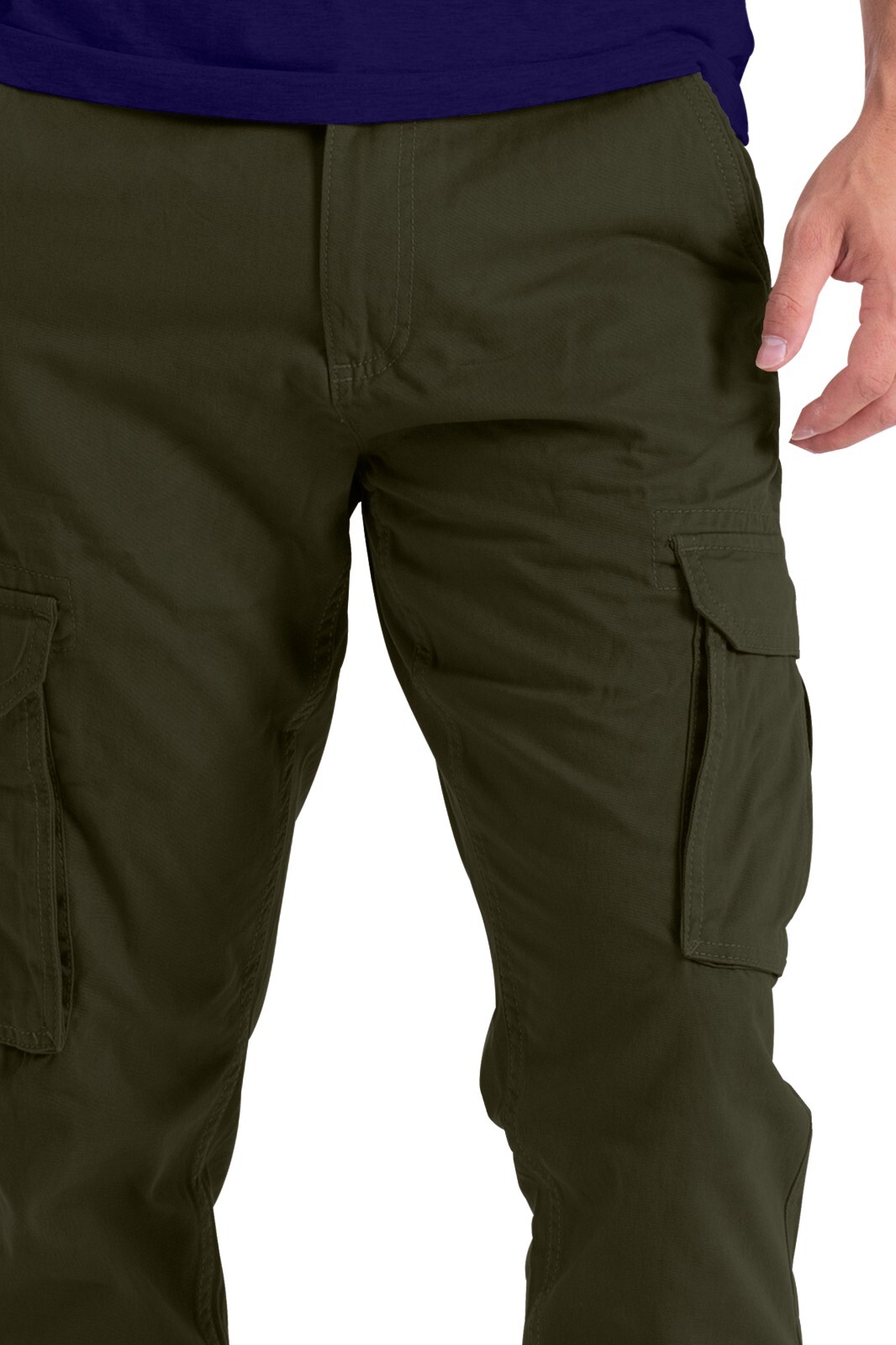 Pantaloni Da Lavoro Cargo Combat Flex Da Uomo Vestibilità Comoda - Foto 11