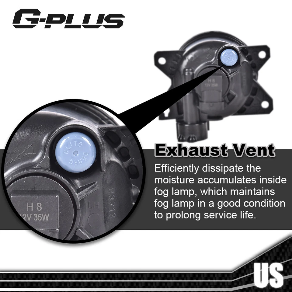 Fit For 2018 2019 2020 Honda Fit Front Bumper Fog Light Lamps Assy W/ Cover Pair Foto 4 de 4