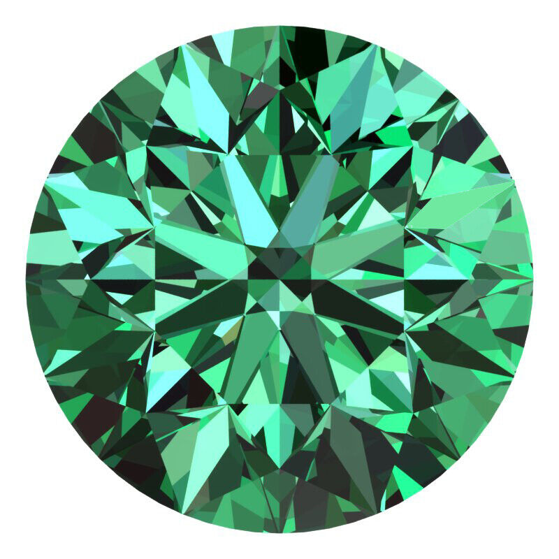 3.3 MM CERTIFIED Round Fancy Green Loose Real Color 100% VVS Nat El Paso Mall Save money