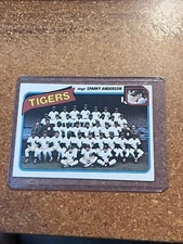 1980 Topps # 626 Detroit Tigers Team Card/Checklist Sparky Anderson Mgr Unused