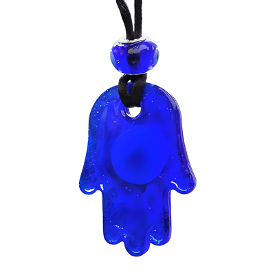 Collier Hamsa Blanc Argenté – Amulette Porte-bonheur Contre Mauvais œil Kabbale