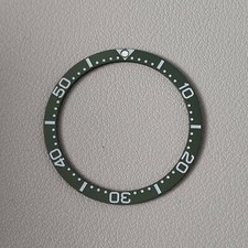 SEIKO Bezel Insert SKX007 / LOW PIP Army Green Matte Ceramic Flat C3