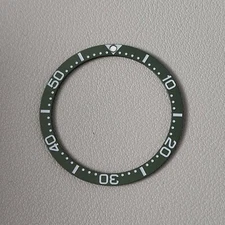 Bezel Insert Army Green SKX007 Ceramic / Flat C3 Low PIP / Matte
