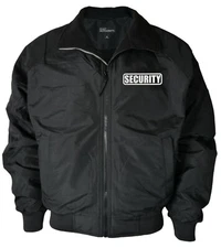 Security charger Heavyweight jacket with Reflective decoration.