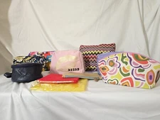 LOT Of 10 Makeup Bags: Clinique, Vera Bradley, Buxom, #inm, Luseta, EWS. New.