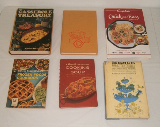Vintage Mixed Lot 6 Vintage Cookbooks 1960 1993 Campbell General