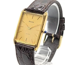 Rado Men’s Quartz Rectangular Square Watch 24mm Black Color