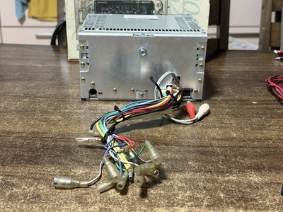 Rare Addzest DMZ616TM 2DIN CD MD Player Chrome Front Serviced