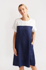 NWT ALESSANDRA Laine Shift Dress Size XXL $225 NEW Colour Block 2XL SUMMER SALE