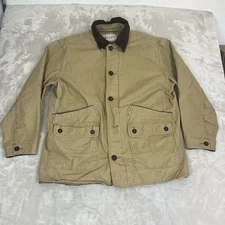 Orvis Jacket Mens XL Tan Chore Coat Field Barn Outdoor Workwear Quilt Lined