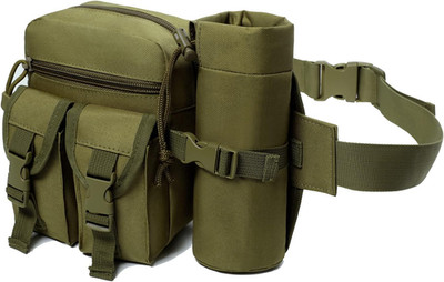 Metal Detecting Dig Pouch, Find Bag, Waist Bag with Water Bottle Pouch, for Outd