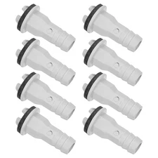  8 Pcs Air Conditioner Drain Hose Ac Connector Straight Unit Tube