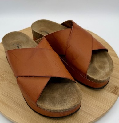 Free People Sidelines Flatform Platform Honey Brown Sandals Women s EU 37, US 7