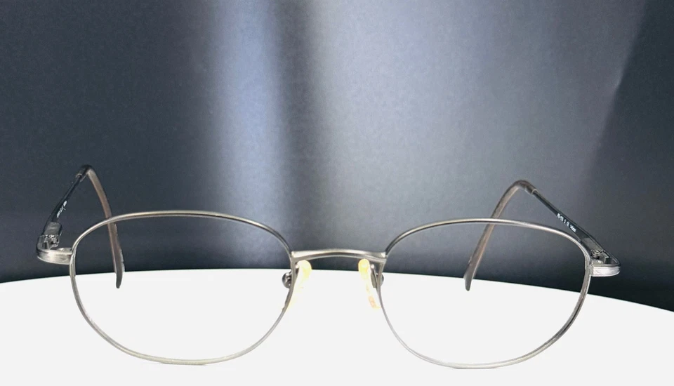 VTG PERRY ELLIS PE-173 2 Gunmetal Brown Round Full Rim Eyeglasses FRAMES ONLY - Image 3 of 4