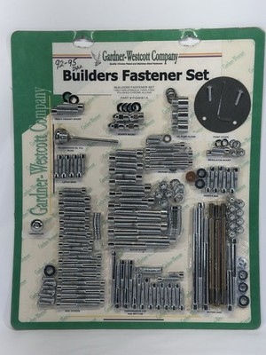 92-95 Harley EVO Dyna Polished Chrome Allen Engine Trans Builders Hardware Set