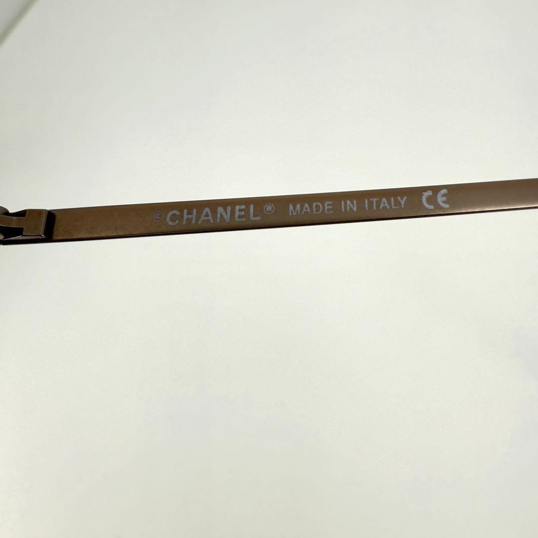 CHANEL 4003 Rimless Sunglasses Y2K Rhinestone Star Coco Mark