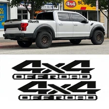 2Pcs 4X4 Off Road Truck Rear Trunk Side Decal Sticker For Ford F-150 F-250 F-350