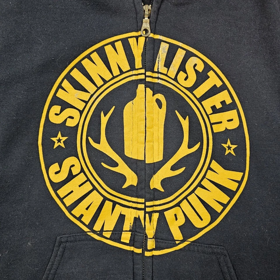 Skinny Lister 连帽衫小号 Shanty 朋克音乐乐队 y2k Skater Streetwear 音乐会 — 第 2/4 张图片