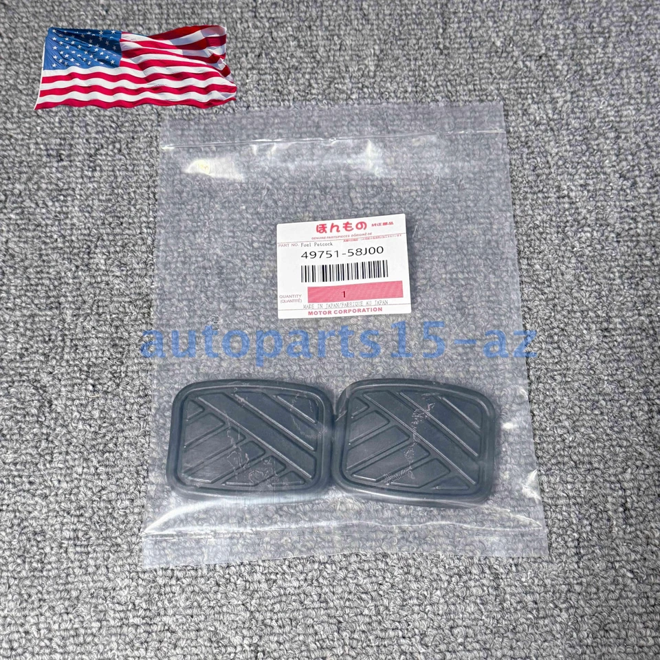 2x Brake Clutch Pedal Pad Covers for Suzuki Swift Samurai Sidekick Geo Metro Foto 4 de 4