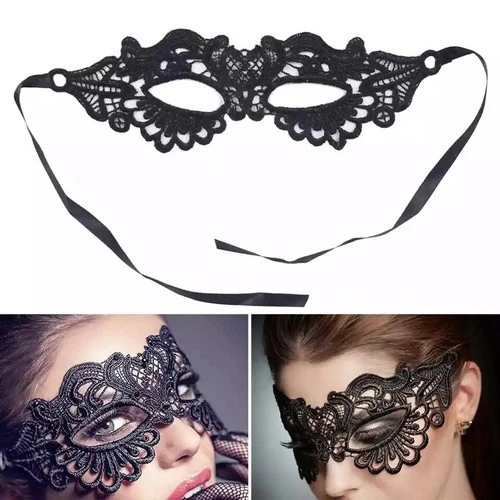 Lace Mask Sexy Masquerade Eye Face Eyemask Women Party Halloween Hot - Image 4 of 4