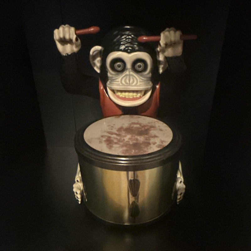 Monkey Drummer Figurine Collectible Figure with Drum/Cymbals