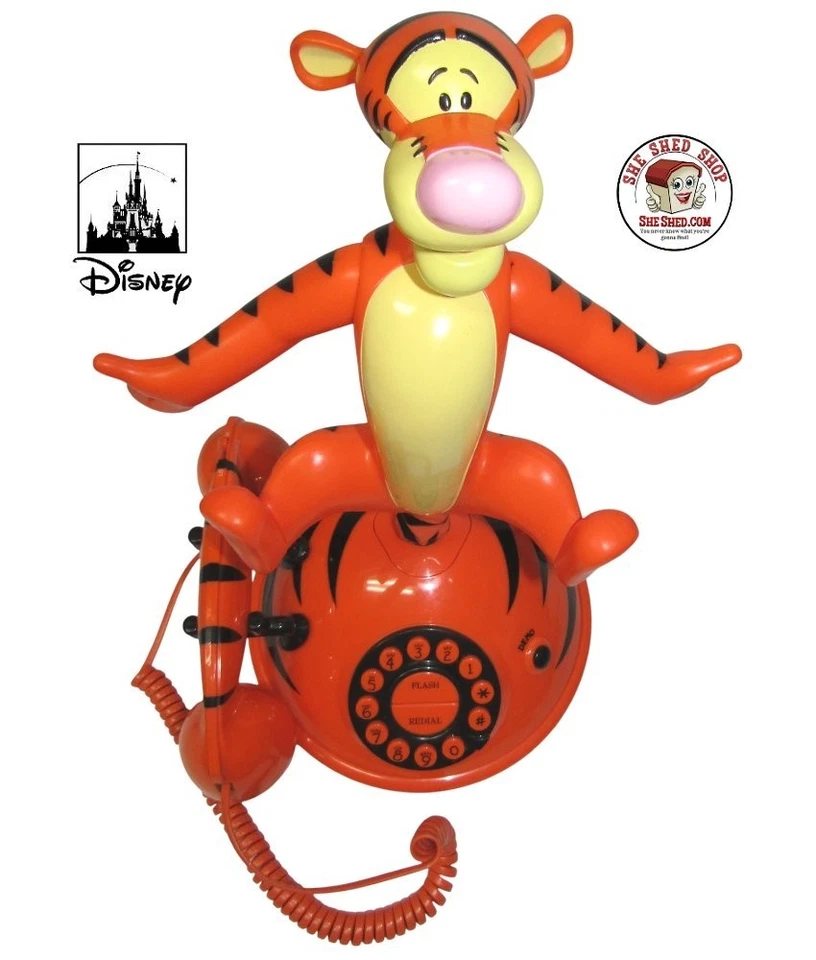 Teléfono Disney Tigger TeleMania Animado Hablando Cantando Bailar - Probado + Funciona Foto 3 de 4