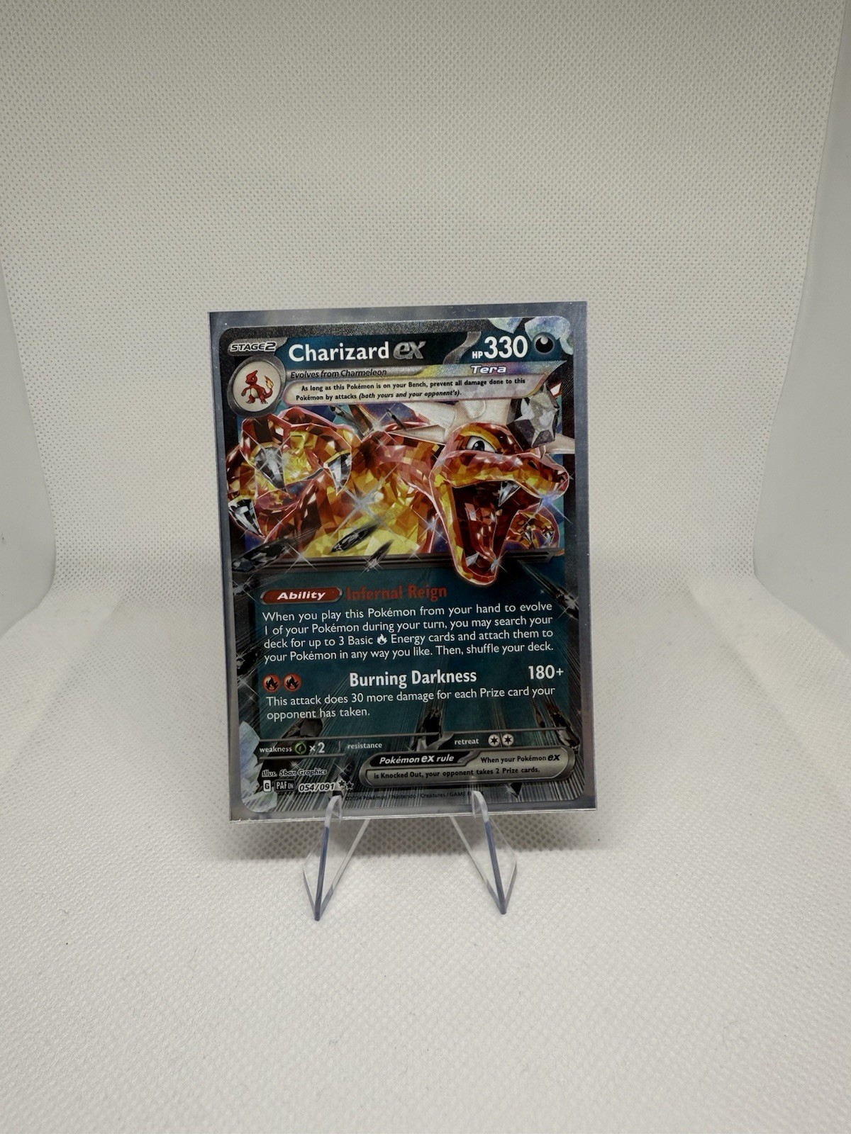 Charizard ex 054/091 Double Rare Paldean Fates Holo - NM