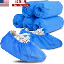 Disposable Shoe Covers Non Slip 50 Pack Dust Proof Indoor Outdoor Booties New