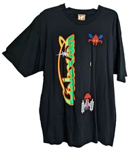 XL MENS Galaxian SPACE INVADERS Arcade Video Game 100% Cotton T Shirt Vintage