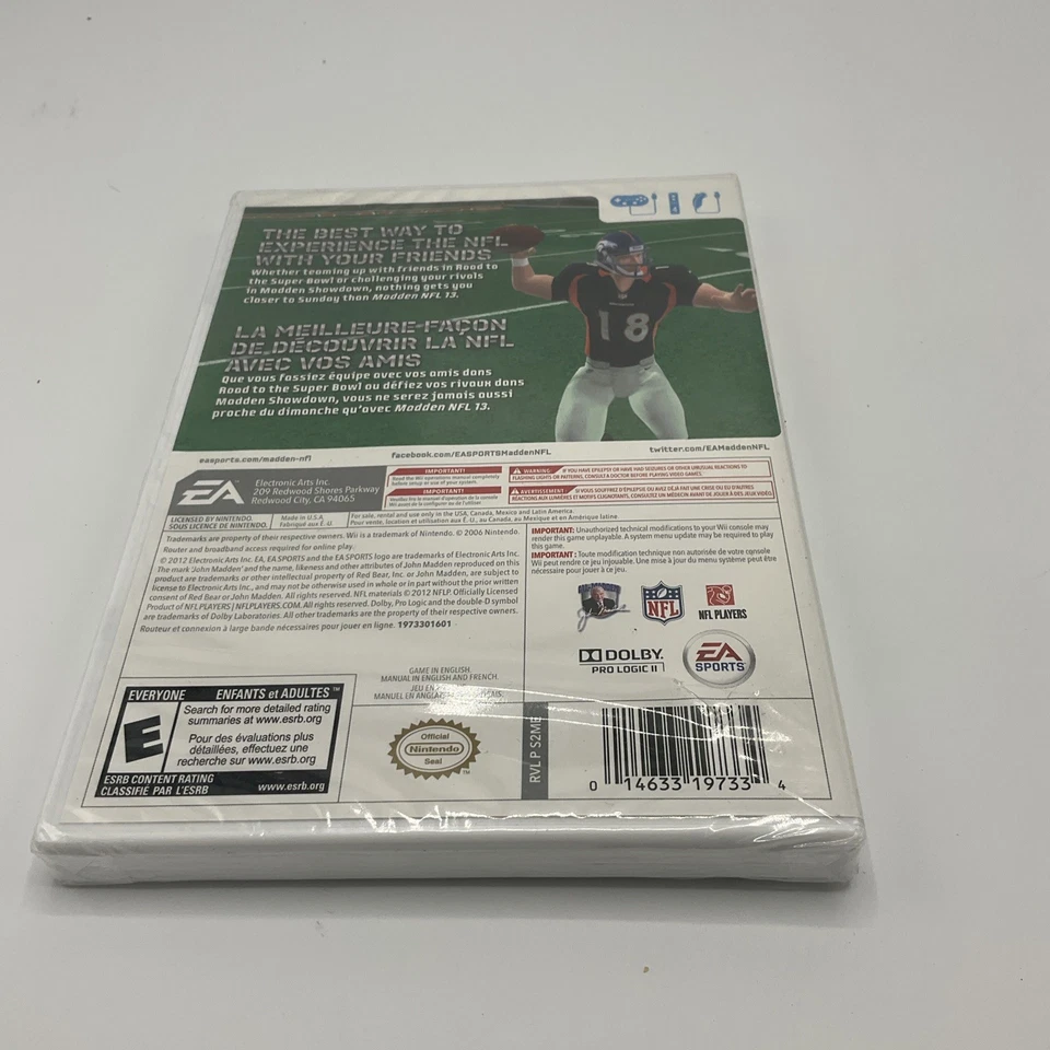 Madden NFL 13 [Nintendo Wii American Football EA Sports Games New Sealed - Image 2 of 3