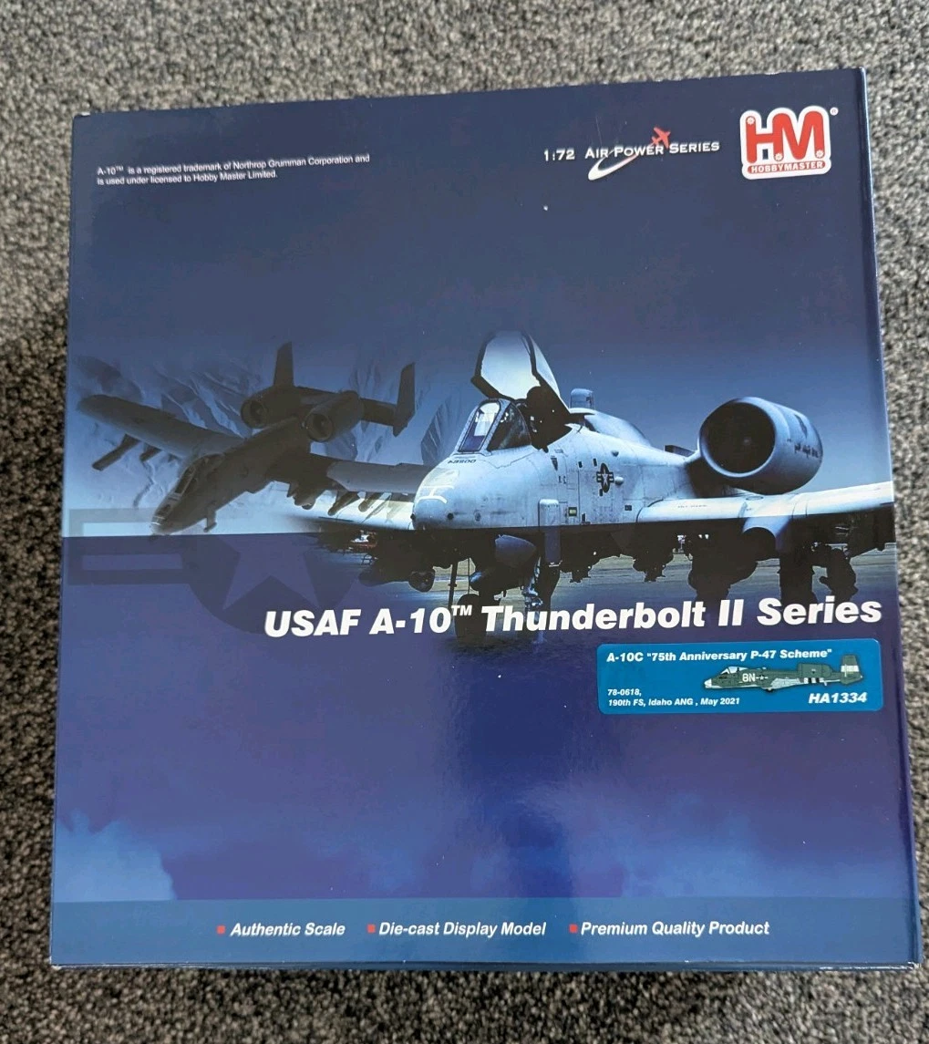 A-10 Thunderbolt II 1:72 Scale Contemporary Diecast Aircraft