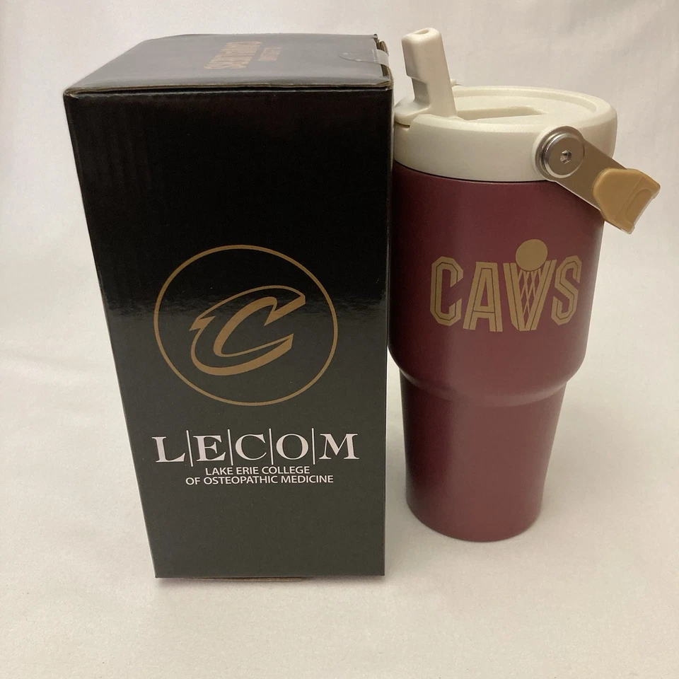 Botella de agua de acero inoxidable Cleveland Cavaliers especial regalo 3/16/25 Cavs Foto 2 de 4