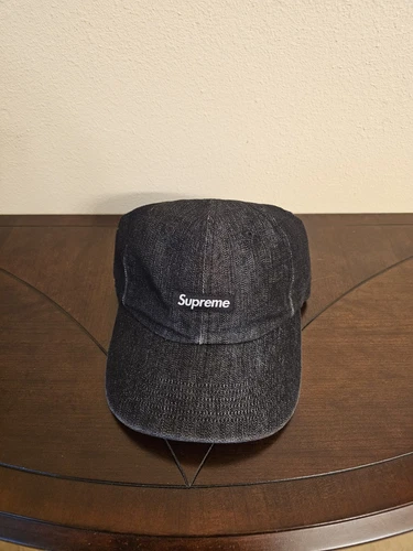 Supreme SS24 Cordura Denim petite boîte 6 panneaux noir taille unique neuf EN MAIN