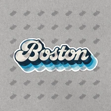 Vintage Style Boston Sign Retro City Decor Perfect for Home, Office, #8604