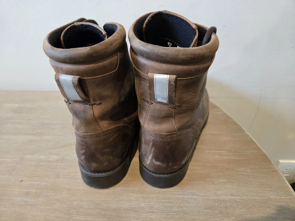 Botas de motocicleta Rev'It Marshall WR para hombre cuero de calidad marrón Foto 3 de 4